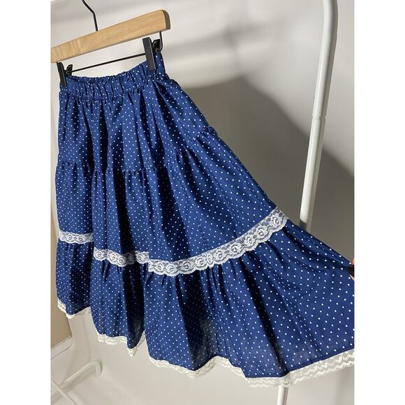 H bar C California Ranchwear VTG Skirt Rockabilly 22.5-34" Medium? A-Line Retro - Picture 2 of 6